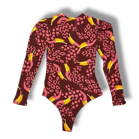 FARM Rio Multicolor Patterned Bodysuit - Picture 5 of 7